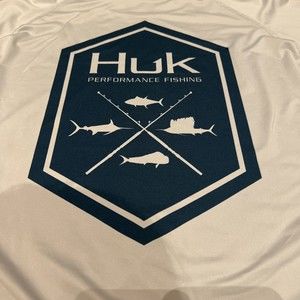 Huk Performance Fishing Men's Vented Solid Sleeved Shirt-Size L